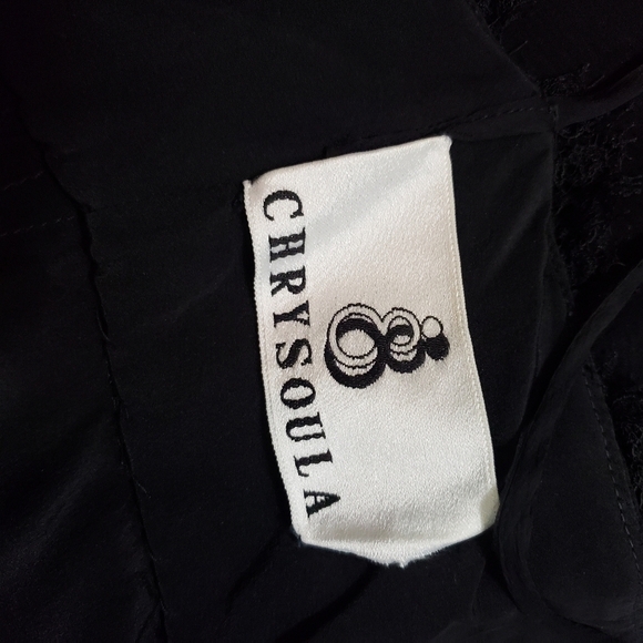 Chrysoula black formal dress with lace overlay - Picture 11 of 12